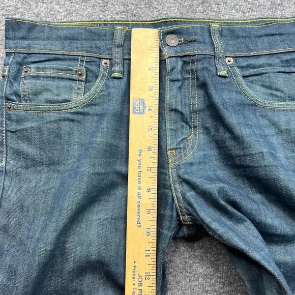 Levi's 511 Slim Fit Jeans Mens 30x32 Blue Fits 32x30 Dark Wash Stretch Denim - Picture 5 of 16